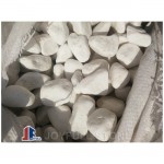 3 to 5 cm not polished White stone pebbles for landscaping