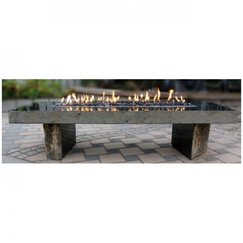 Basalt stone bench table set furnitures