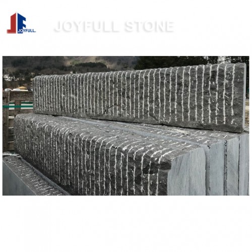 Landscaping Black basalt cubes cobbles