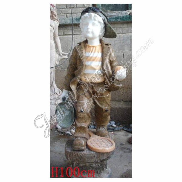 KC-716, Little Boy Stone Garden Statues