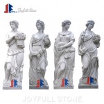 Outdoor marble four seasons statue for garden