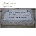 Granite memorial flat markers