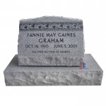 Granite memorial flat markers