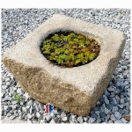 Antique stone  basin granite bowl for landscape