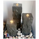 Basalt stone bench table set furnitures