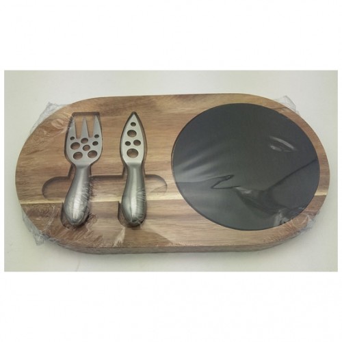 Slate and wood cheese board slate plates