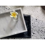Decorative Rectangular Marble Bathroom Tray Design for hotel