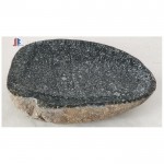 River stone bowls and trays safety for food