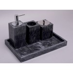 White marble bathroom set 5 pieces