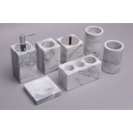 Marble bathroom accessories 7 pieces a set