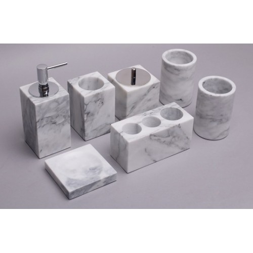 Marble bathroom accessories 7 pieces a set