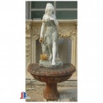 Marble lady fountain for swimming pools