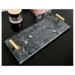 Home Decorative Modern Green Square Marble Serving Tray