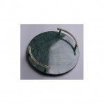 Home Decorative Modern Green Square Marble Serving Tray