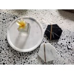 Interior Decorative Elegant Rectangular Marble Trays Plate Base