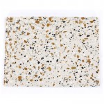 Black Terrazzo Stone Tray with handle