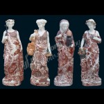 KLB-027, Red Large Garden Figure Statues