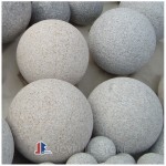 Grey granite balls stone spheres garden stone orbs