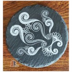 Trademark Square Slate Drink Coaster