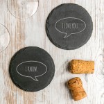 Trademark Square Slate Drink Coaster