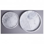 Decorative round marble tray, bandeja redonda de marmol, plateau de marbre rond