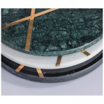 Home Decorative Modern Green Square Marble Serving Tray