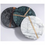 Coaster set marble with gold lines green marble coaster