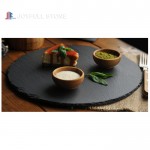 Round slate cheese board black slate trays