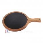 Eco-friendly slate and bamboo serving boards cutting boards