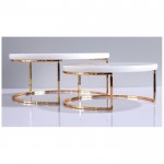 Luxury 2 pieces Marble Jewelry Stand Cake Racks