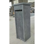 Decorative Bluestone mailbox and blue stone post box