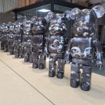 Escultura popular de mármol de la estatuilla de Bearbrick de la historieta moderna