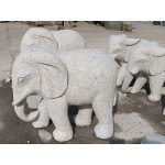 KA-741, Grey Granite Animal Elephant Sculpture