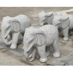 KA-741, Grey Granite Animal Elephant Sculpture