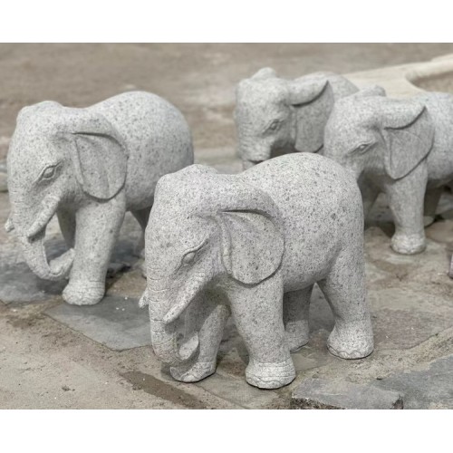 KA-741, Estatua de elefante tallada en piedra en venta