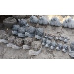 KZ-394, Hand Carved Stone Snail Garden Sculpture