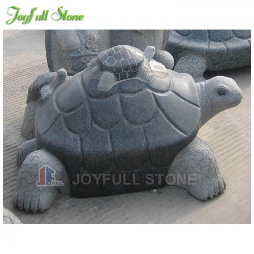 KZ-303,Hand Carved Stone Sea Turtles mother and Baby