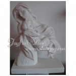 KB-502, White Marble Bust of Mother and Baby