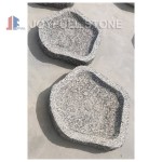 GBB-033-1, Irregular Natural Stone Bird Feeder Bowl