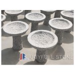 GBB-033-2, Outdoor Simple Stone Bird Bowl