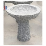 GBB-033-2, Outdoor Simple Stone Bird Bowl