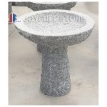 Stone Bird Feeder with pedestal