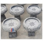 GBB-036-1, Stone Campass Stone Birdbath Bowl