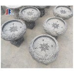 GBB-036-2, Garden ​Granite Compass Bird baths bowl