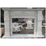 FG-044, White Marble Fireplace