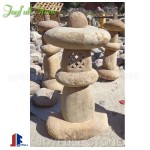 Natural boulder stone lamp, stone lanterns