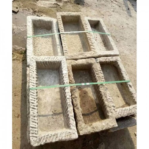 Antique Rectangular Stone Trough in Marble