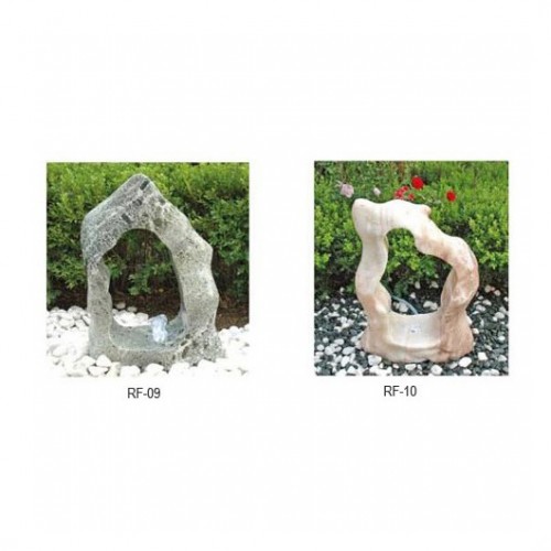 Decorative marble rock pillars, landscaping marble rock pillar