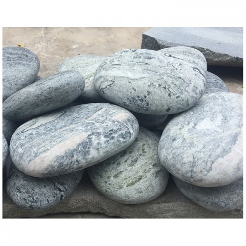 Decorative marble rock pillars, landscaping marble rock pillar