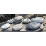 Decorative marble rock pillars, landscaping marble rock pillar